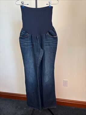 Indigo Blue Navy & Dark Blue High-Rise Maternity Jeans